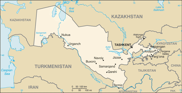 Климат Usbekistan